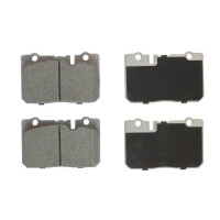 Brake pad set for wear warning indicator prepared 17 mm...