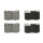 Brake pad set for wear warning indicator prepared 17 mm A.B.S. for LEXUS LS