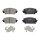 Brake pad set with wear warning 17.8 mm A.B.S. for KIA SORENTO and others