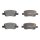 Brake pad set with wear warning 15.8 mm A.B.S. for KIA SORENTO and others