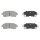 Brake pad set with acoustic wear warning 14 mm A.B.S. for TOYOTA