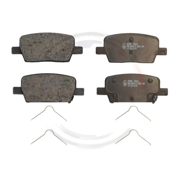 Bremsbelagsatz mit Verschleißwarnung 17,5 mm A.B.S. für u.a. CHEVROLET CAMARO