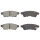 Brake pad set with wear warning 16 mm A.B.S. for NISSAN PATHFINDER and others