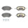 Brake pad set with acoustic wear warning 20 mm A.B.S. for FIAT TIPO and others