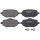 Brake pad set without wear warning 17.5 mm A.B.S. for e.g. PEUGEOT 208