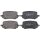 Brake pad set with wear warning 17.3 mm A.B.S. for KIA SPORTAGE and others