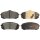 Brake pad set with wear warning 17.4 mm A.B.S. for HYUNDAI SONATA