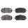 Brake pad set incl. wear warning contact 18.3 mm A.B.S. for e.g. MB E-CLASS