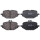 Brake pad set for wear warning indicator 17.1 mm A.B.S. for e.g. MB E-CLASS