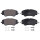 Brake pad set without wear warning 18.1 mm A.B.S. for e.g. PEUGEOT 208