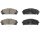 Brake pad set without wear warning 17.5 mm A.B.S. for TOYOTA HIGHLANDER