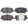 Brake pad set incl. wear warning contact 18 mm A.B.S. for HYUNDAI SANTA
