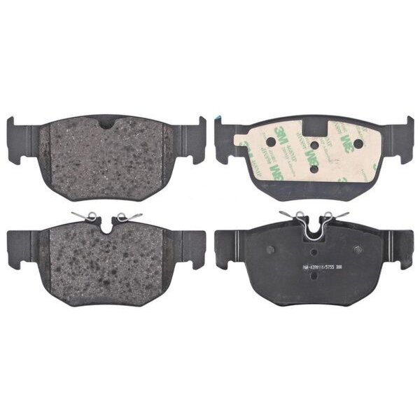 Brake pad set excl. wear warning contact 16 mm A.B.S. for e.g. JAGUAR F-PACE