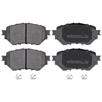 Brake pad set not for wear warning indicator 15.5 mm...