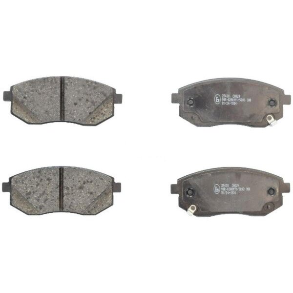 Brake pad set with wear warning 16.7 mm A.B.S. for DACIA SPRING and others