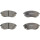 Brake pad set with wear warning 16.7 mm A.B.S. for DACIA SPRING and others
