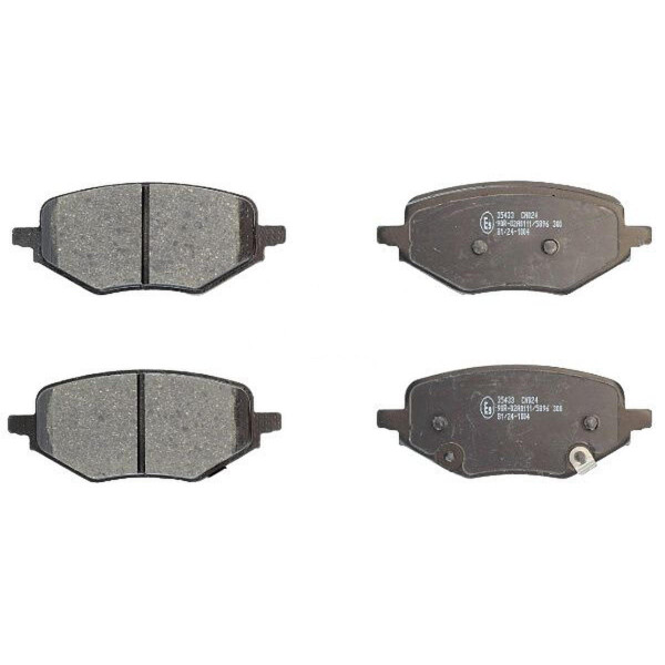 Brake pad set with acoustic wear warning 15.8 mm A.B.S. for MG ZS and others