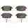 Brake pad set with wear warning 17.3 mm A.B.S. for NISSAN QASHQAI
