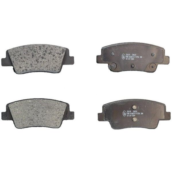 Brake pad set with wear warning 16 mm A.B.S. for HYUNDAI IONIQ and others