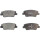 Brake pad set with wear warning 16 mm A.B.S. for HYUNDAI IONIQ and others