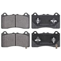 Brake pad set not for wear warning indicator 13.3 mm...