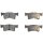 Brake pad set without wear warning 17.3 mm A.B.S. for e.g. VW MULTIVAN