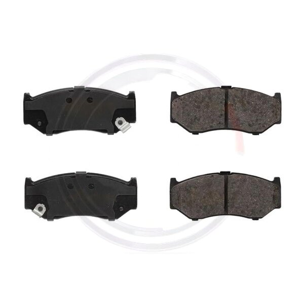 Brake pad set with acoustic wear warning 15 mm A.B.S. for SUZUKI SWIFT