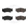 Brake pad set with acoustic wear warning 15 mm A.B.S. for SUZUKI SWIFT