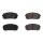 Brake pad set with wear warning 17.6 mm A.B.S. for KIA NIRO and others