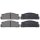 Brake pad set without wear sensor 17.5 mm A.B.S. for e.g. FIAT 132