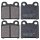 Brake pad set without wear sensor 15 mm A.B.S. for e.g. VW KAEFER