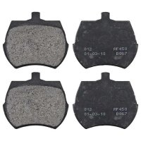Brake pad set without wear sensor 13.8 mm A.B.S. for...