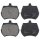 Brake pad set without wear sensor 13.8 mm A.B.S. for ROVER MINI and others
