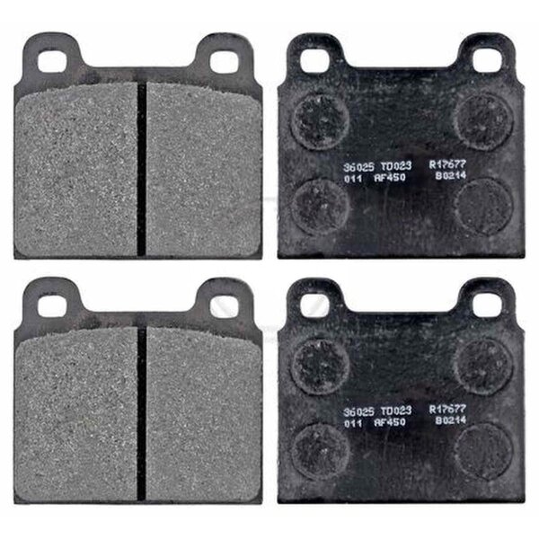 Brake pad set without integrated wear sensor 15 mm A.B.S. for e.g. MB 8