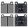 Brake pad set without integrated wear sensor 15 mm A.B.S. for e.g. MB 8