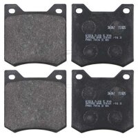 Brake pad set without wear sensor 15 mm A.B.S. for e.g....