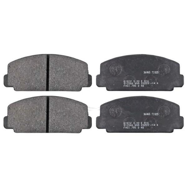 Brake pad set without integrated wear sensor 14 mm A.B.S. for DAIHATSU