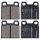 Brake pad set without wear sensor 15 mm A.B.S. for e.g. ALFA ROMEO ALFETTA