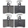 Brake pad set with integrated wear sensor 16 mm A.B.S. for FIAT 242 and others