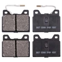 Brake pad set with wear sensor 16 mm A.B.S. for PEUGEOT...