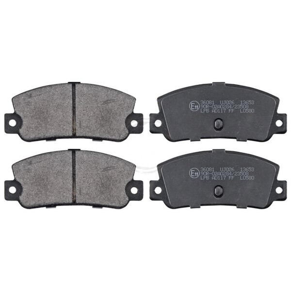 Brake pad set for wear warning indicator 12 mm A.B.S. for FIAT CROMA and others