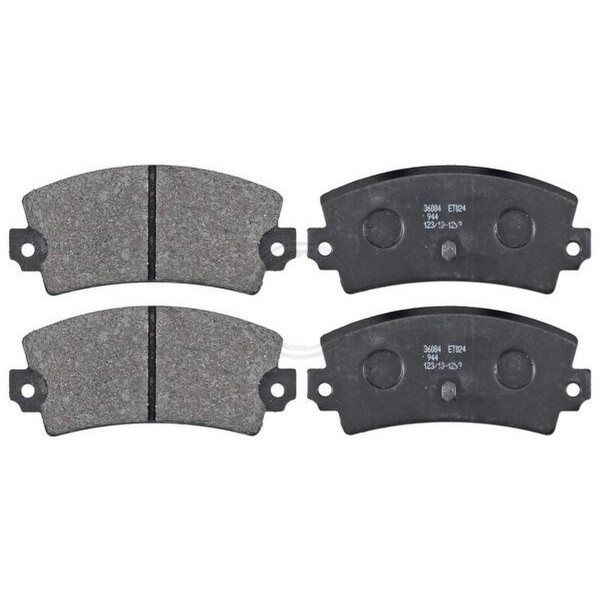 Brake pad set for wear warning indicator 12 mm A.B.S. for e.g. LANCIA BETA