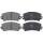 Brake pad set for wear warning indicator 12 mm A.B.S. for e.g. LANCIA BETA