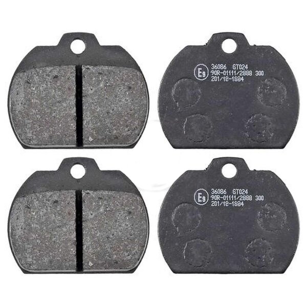 Brake pad set without wear sensor 16.4 mm A.B.S. for e.g. VW KAEFER