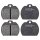 Brake pad set without wear sensor 16.4 mm A.B.S. for e.g. VW KAEFER