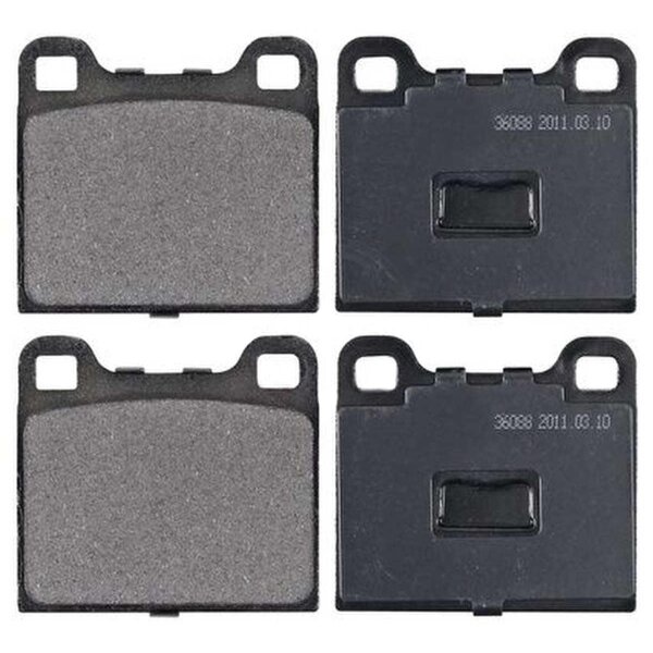 Brake pad set without integrated wear sensor 15 mm A.B.S. for e.g. VW DERBY
