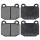 Brake pad set without wear sensor 16.5 mm A.B.S. for e.g. OPEL MANTA
