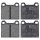 Brake pad set without wear sensor 18 mm A.B.S. for e.g. VW PASSAT