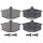 Brake pad set without wear sensor 15.5 mm A.B.S. for e.g. RENAULT 5