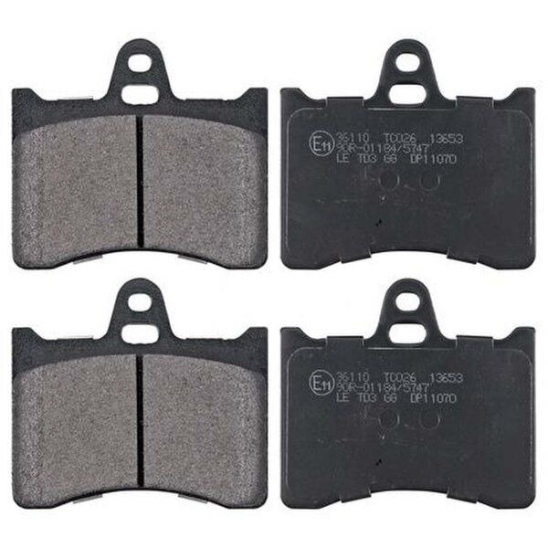 Brake pad set without wear sensor 16 mm A.B.S. for CITROËN XM and others